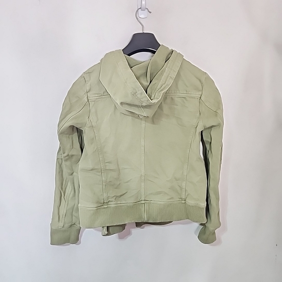 Free People Moto Stretch Olive jacket. Medium - Picture 4 of 7
